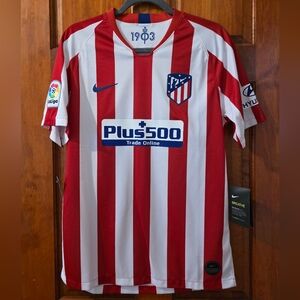 NIKE 2019-20 Atletico Madrid Home Soccer Jersey Football Shirt